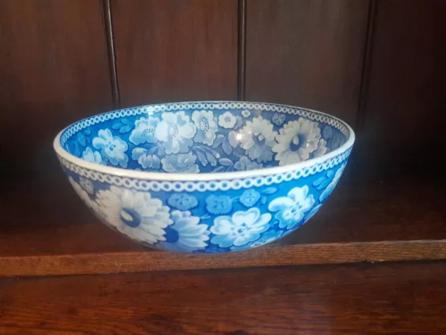 Antique Blue And White Transferware  Bowl Early 19th Century