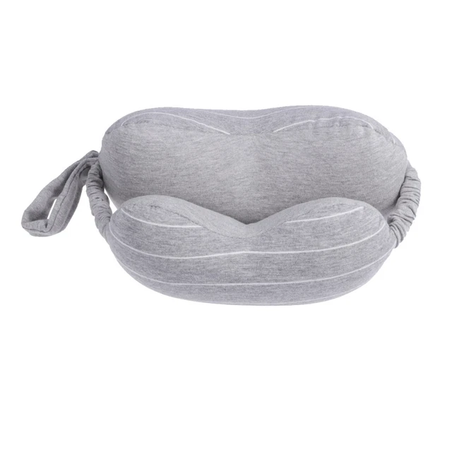 Folding Travel Pillow Neck Support Foam Airplane Blindfold Office
