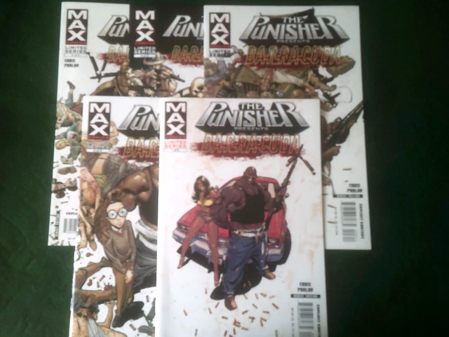 The Punisher Presents Barracuda 1 to 5 complete Garth Ennis Marvel Max