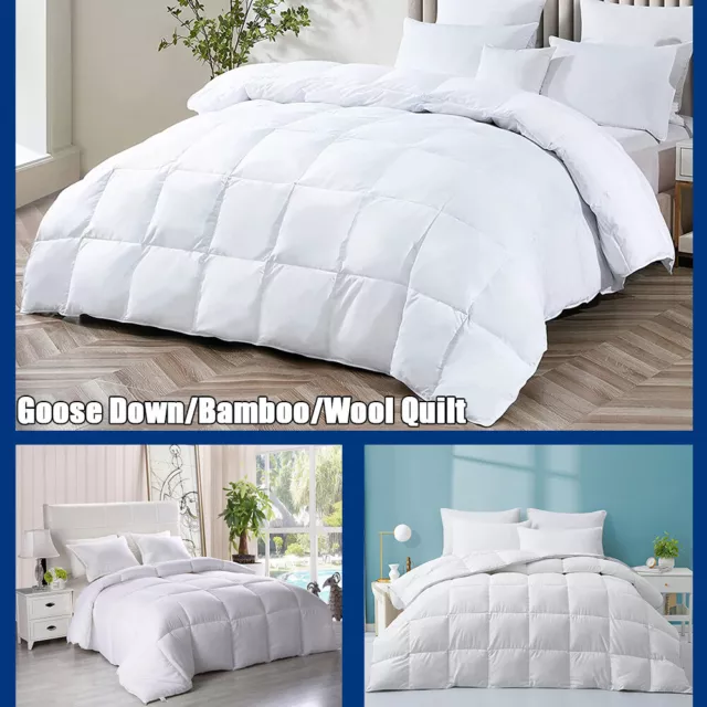 Goose Down/BambooQuilt Duvet Doona Single/Double/Queen/King 300/500/700GSM Gift