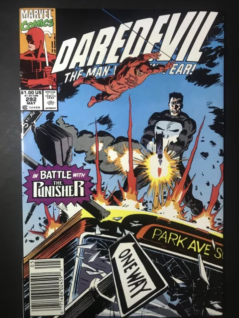 Marvel Comics Daredevil Vol. 1 #292 1991 Punisher App. F/VF Newsstand (B142)