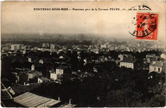 CPA AK Fontenay Panorama taken from the terrace Fevre FRANCE (1282699)