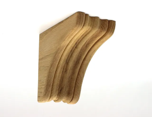 Ménsulas, roble y álamo (grado pintura) madera dura sólida 3 1/2"" con x 6"" D x 6"" H