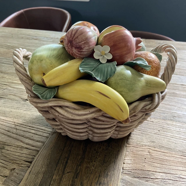 Vtg Nove-Bassano Pivato Pottery Italian Capodimonte Centerpiece