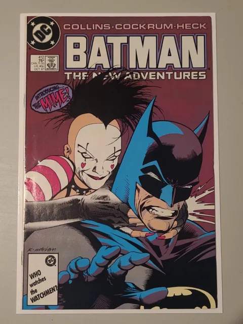 Batman #412 DC Comics The New Adventures 1987 1st Appearance of The Mime