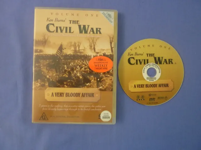 The Civil War Volume One 1 DVD 1990 Ken Burns Documentary Series R4 Ex Rental