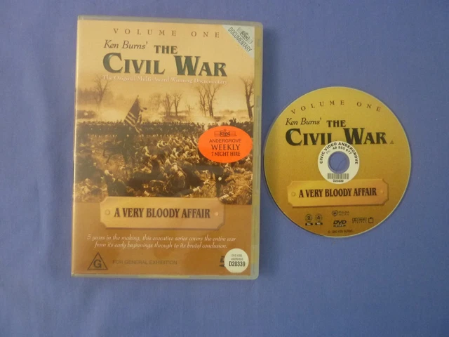 The Civil War Volume One 1 DVD 1990 Ken Burns Documentary Series R4 Ex Rental The Civil War Volume One 1 DVD 1990 Ken Burns Documentary Series R4 Ex Rental