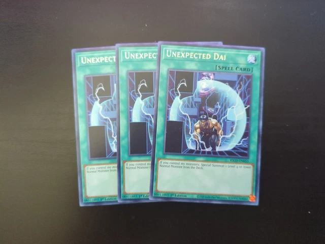 3 X Yu-Gi-Oh Unexpected Dai 1St Ed Silver Rare Nm/Mint Kico-En055