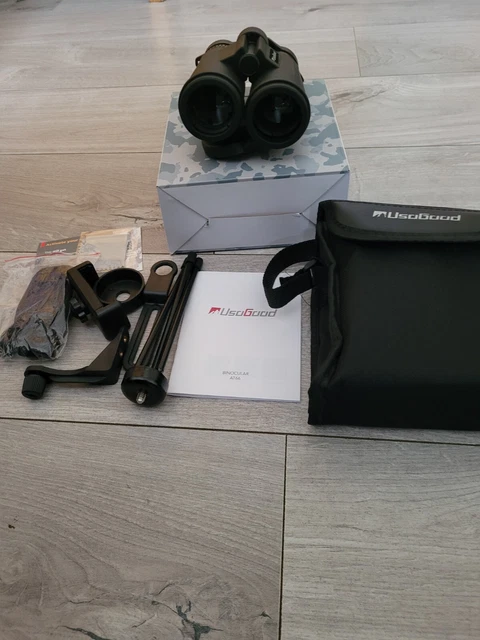 USOGOOD AT66 12X50 High Power Binoculars with Tripod BaK 4 Prisms