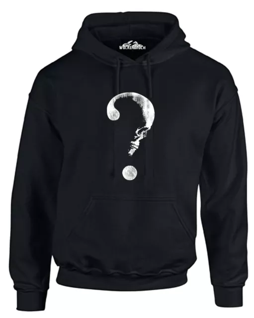 Wolkenbruch® Hoodie Totenkopf Fragezeichen Why Gr.L bis 4XL