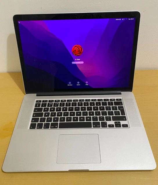 2015 Apple MacBook Pro 15” Laptop - macOS 12 Monterey 256GB SSD 16GB RAM #371