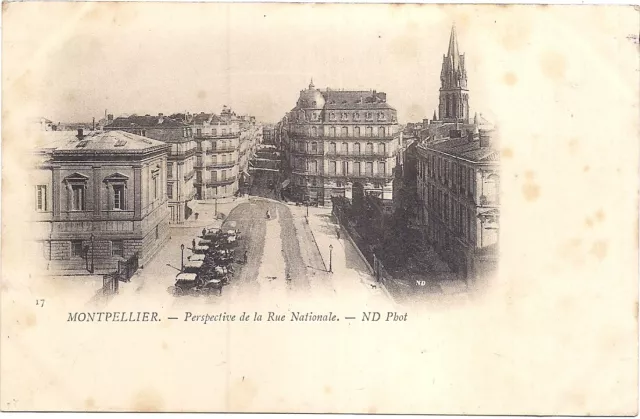 montpellier ,perspective de la rue nationale