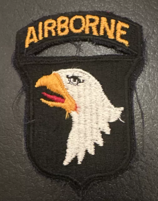 WW2 US 101st airborne patch. One piece. Type 10?