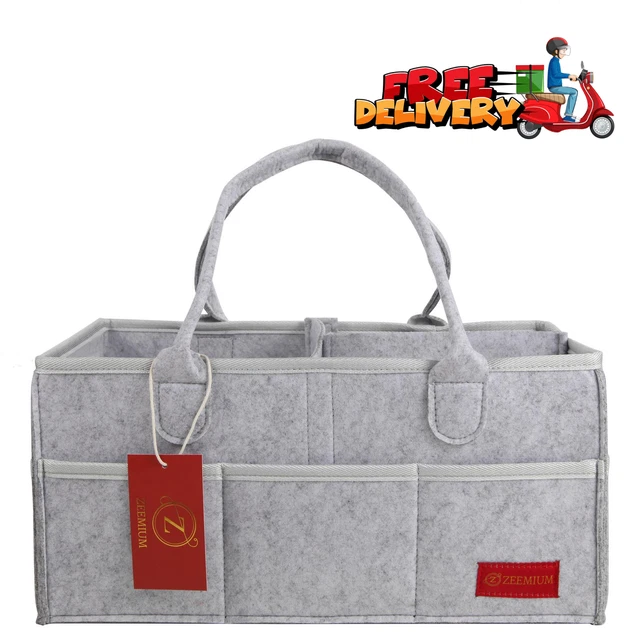 ZEEMIUM diaper caddy organizer pack Baby Caddy Organizer, Portable Diaper Caddy