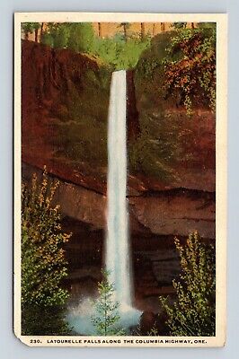 Latourelle Falls Along Columbia River Highway Oregon OR UNP WB Postcard L15