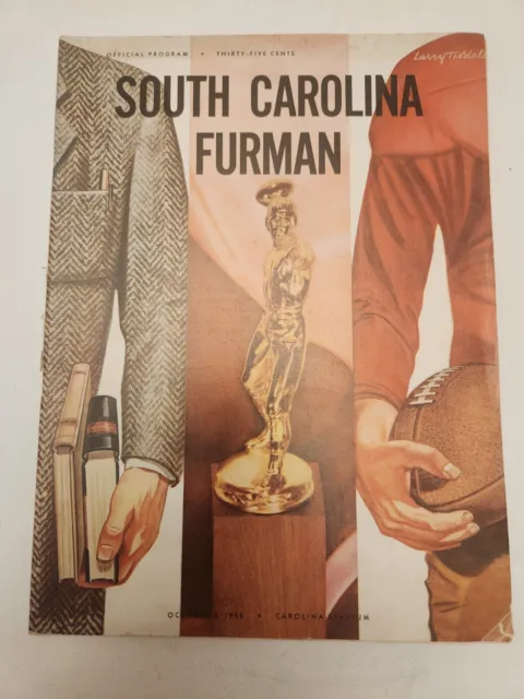 Vintage NCAA South Carolina vs Furman Football Program Nov 8th 1955