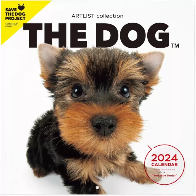 The Dog WALL Calendar 2024 Yorkshire Terrier ‎29 x 29 cm