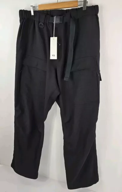 Y-3 Yohji Yamamoto Uniform Techwear Cargo Pants Black Men's XL Wide Fit RRP £350
