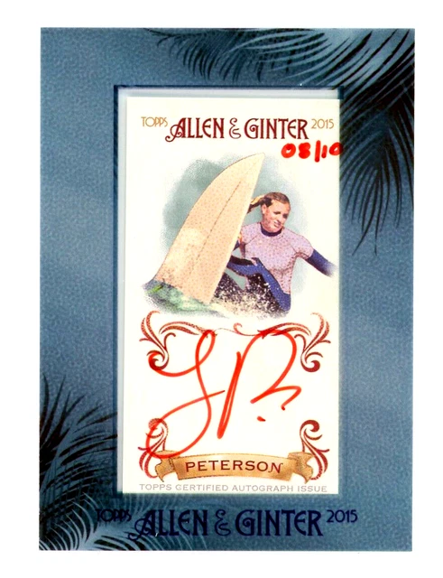 LAKEY PETERSON 2015 Topps Allen & Ginter Red Ink Rookie RC Auto Autograph 8/10 LAKEY PETERSON 2015 Topps Allen & Ginter Red Ink Rookie RC Auto Autograph 8/10