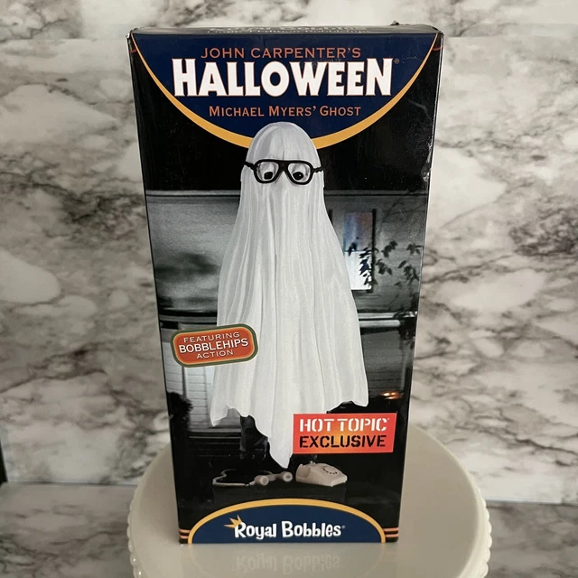 Halloween Michael Myers Ghost Sheet Bobblehead Hot Topic Exclusive Royal Bobbles