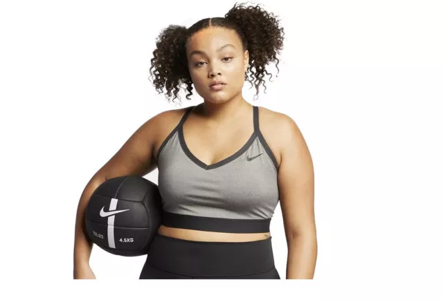 Nike Girl's Indy Seamless Sports Bra (Girls 7-16) - Light Smoke