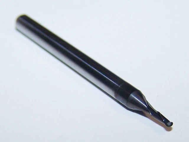3/64" (.0469") CARBIDE 2 FLUTE ENDMILLS, BALL END DLC Coat Kyocera 1625-0469D141