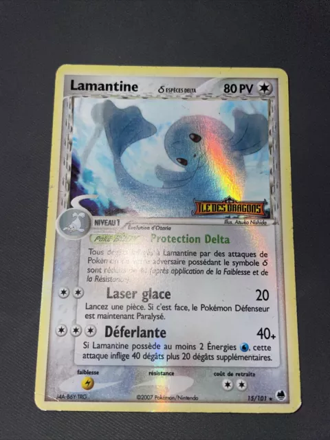 Lamantine Reverse - Pokemon 15/101 Ex Ile Des Dragons Tres Bon Etat Fr
