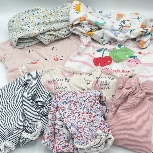 Pacchetto vestiti bambina (0-3/1-3 mesi) cura della maternità/Matalan/ASDA George