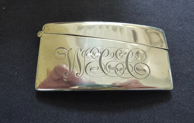 vintage sterling silver card case