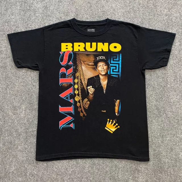 Bruno Mars 24K Magic World Tour T-Shirt Adult Large Black Merch XXIV Concert