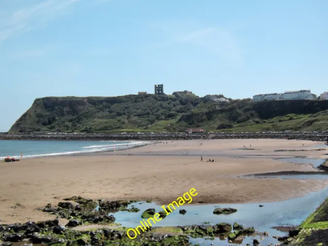 Photo 6x4 Scarborough Castle from the north bay at low tide Scarborough/ c2013