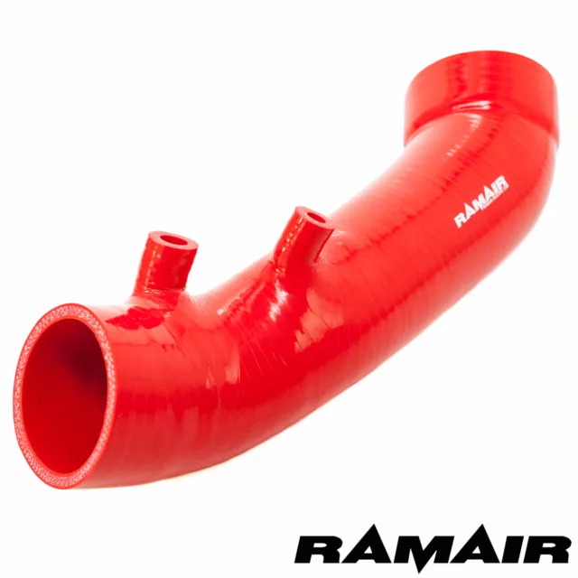 Tubo aria tubo di aspirazione in silicone rosso Ramair per Honda Civic tipo R FN2 2