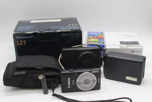 F x6 Vintage Digital Cameras Inc. SONY Cybershot, Canon IXUS85015 etc