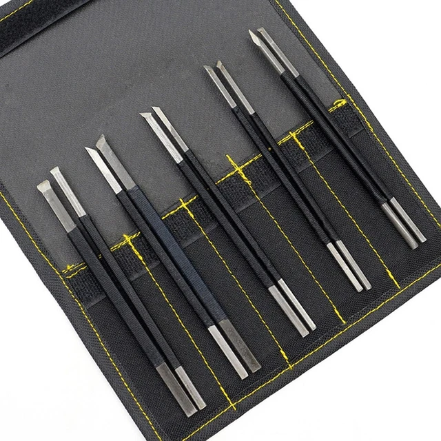 Präzisionsschnitzwerkzeug-Set für Stein und Holz 10-teiliges Handgravur-Set