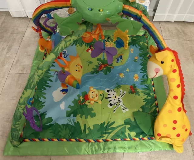 Fisher Price Rainforest Melodies and Lights Deluxe Baby Gym