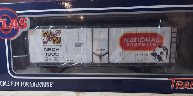 Atlas O 3 Rail B&O National Bohemian Beer 40’ Plug Door Boxcar Natty Boh NIB