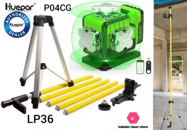 HUEPAR.COM - LP36 : tige télescopique/trépied pour niveau laser :  présentation et test 