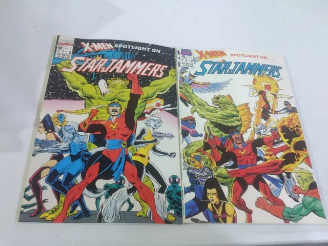 X-Men Spotlight on... Starjammers (1990 Series) #1 & 2 * Complete 2 Comic Set