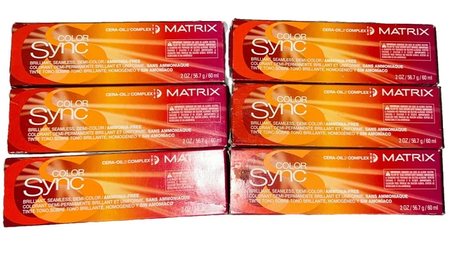 Matrix Color SYNC Demi-Permanent Hair Color 2oz Lot of 6