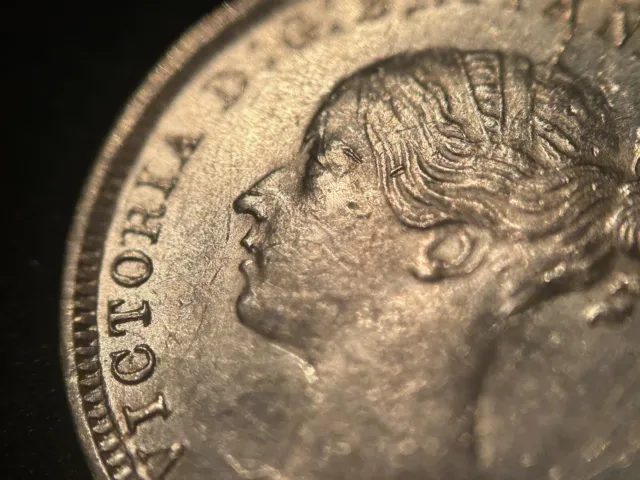 1870 Victoria Threepence 3 Pence Silver British