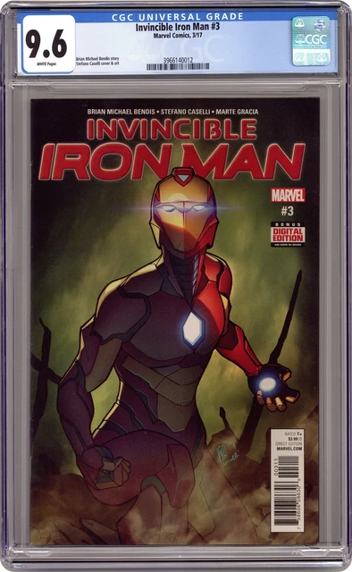 Invincible Iron Man #3A Caselli CGC 9.6 2017 3966140012