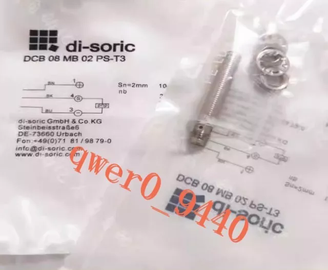 1PC NEW Di-soric Proximity switch sensor DCB 08 MB 02 PS-T3
