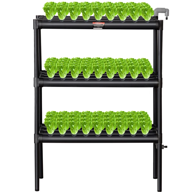 Système Hydroponique 3 Étages – Kit Culture 108 Plantes, Pompe Submersible – Pour Légumes, Herbes, Plantes D’Intérieur - 8