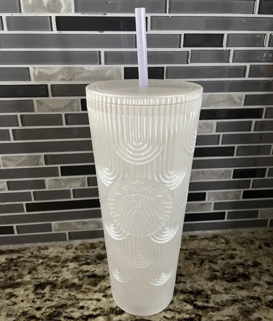 STARBUCKS 2023 SPRING Pearl White Mermaid Cold Cup Tumbler 24oz Venti