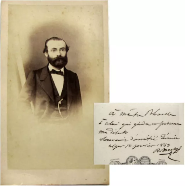 CDV photo carte de visite Alary & Geiser Alger 1869 homme à identifier Blasselle