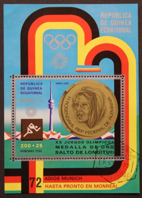 Äquatorialguinea: Michel Block-Nr. 40 "Olymp. Sommerspiele´72" aus 1972, gest.