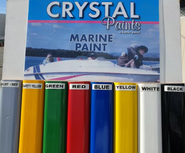 Aluminium Boat Paint - Blue, White, Red, Green, Yellow, Black, Grey - Free Ship