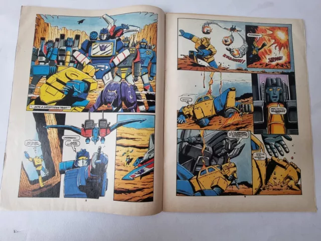 TRANSFORMERS MARVEL UK COMIC: 11th JAN 1986, Issue 43, G1 Bumblebee 3