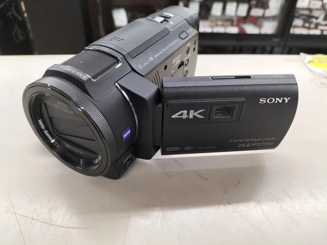 SONY 4K Camcorder Handycam FDR-AXP35-TI Bronze Brown 10x Optical