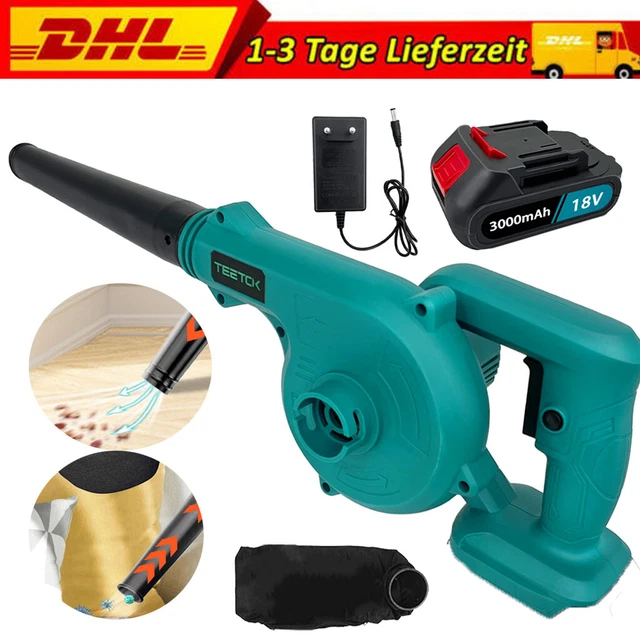FÜR MAKITA 18V Akku Laubbläser Gebläse Laubsauger Bläser Sauger